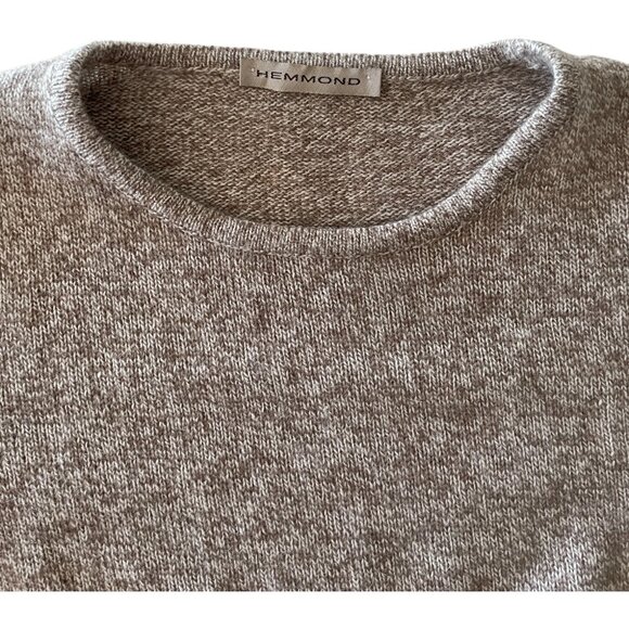Hemmond Wool-Cashmere Blend Short Sleeve Sweater – Neutral Taupe – Size Unknown - Picture 10 of 10
